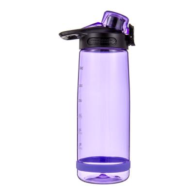 China Sustainable Custom Logo BPA Free Tritan Water Bottles Plastic Sports Drinking Bottle With Handle for sale