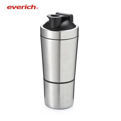 China 20oz Stainless Steel Viable Protein Shaker Bottle Cup with Shaker Ball for sale