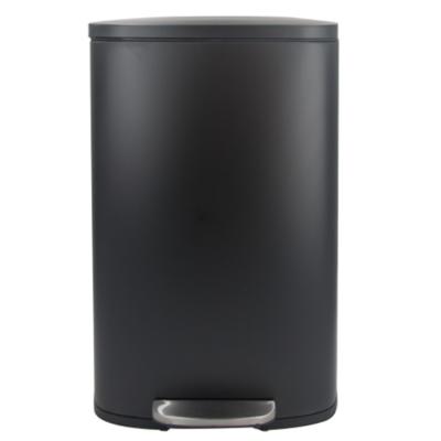 China Sustainable high quality black health and environmental protection outdoor 13 gallon trash can with lid for sale