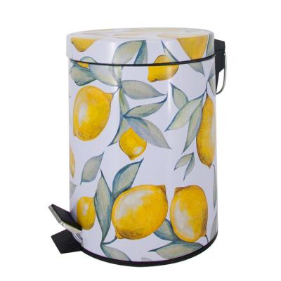 China Exquisite Customizable High Grade Sustainable Hotel Kitchen Steel Trash Can for sale