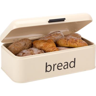 China Sustainable French Customized Clear Powder Coating Stainless Steel Bread Storage Box for sale