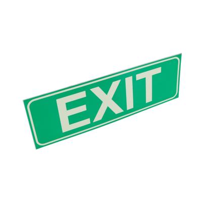 China Safety Signs Customized Safety Plastic Self Adhesive Self Adhesive PVC Emergency Self Adhesive Exit Signs for sale