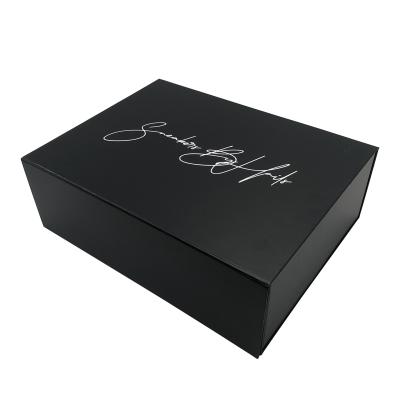 China Custom Reused Materials Logo Magnet Folding Box With Ribbons Luxury Gift Boxes For Gift Packaging Boxes for sale