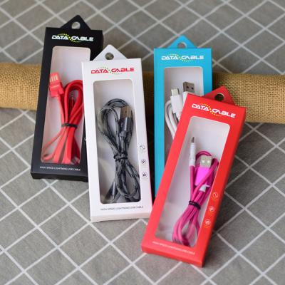 China Recycled Materials Wholesale And Retail Cheap Packaging,Customize Your Own Logo Cable Car Charger Wall Charger Card Box For USB for sale