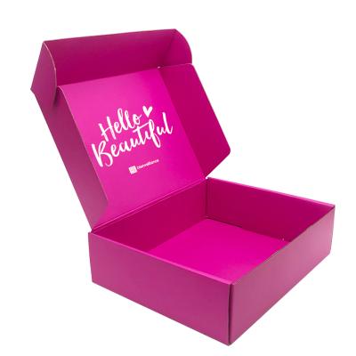 China Recycled materials wholesale custom printed unique cosmetic skin care corrugated shipping boxes custom logo cardboard mailer box with logo for sale