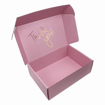 China Recycled Materials Gift Skin Care Custom Pink Paper Product Packing Listing Luxury Corrugated Skin Care Box Shipping Packaging For Skin Care for sale