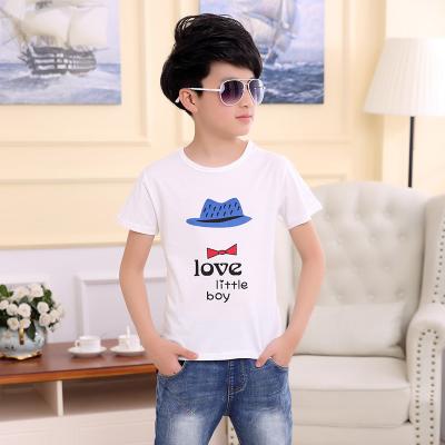 China Custom Simple Anti Shrink Short T-shirt T-shirt Boy Plus Size Tees for sale