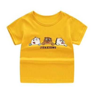 China Boy's Kids T-shirts Clothes Casual Oversized Anti-shrink Graphic T-shirt Plus Size Cotton Boys T-shirts&Polo Shirts for sale