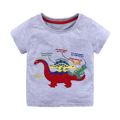 China Breathable Baby Boy Sets Summer Girls Clothes Sets Short Sleeve T-shirt+Short Pants Cotton Sports Suits Cartoon Shark Kids Clothing for sale