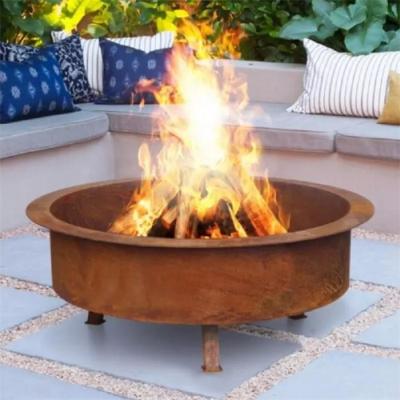 China Openlucht Ronde Binnenplaatsmetaal het Verwarmen Koperslagersbrand Pit Corten Steel Fire Bowl Te koop