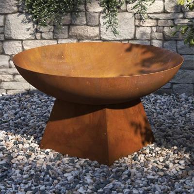 China 80cm het Staalhout die van Binnenplaatsrusty metal fire bowls corten Openluchtbrandkuil branden Te koop