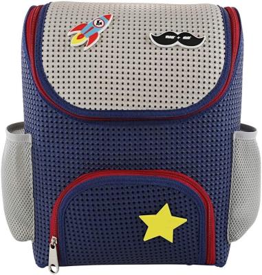 China Fanshion UWELD New Design Kids School Backpack With DIY Rubber Label for sale