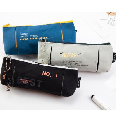 China Pencil Case UWELD Most Cute Student Pen Pencil Storage Case Home Cotton Pencil Striped Bag for sale