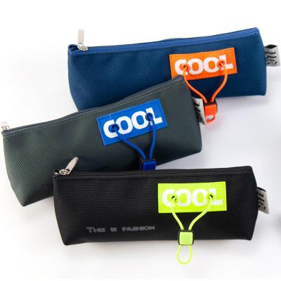 China Custom Stationary Pencil Case Bag For Schools Offices Wholesale Zipper Pencil Bag Pencil Case Bag 1pc/opp for sale