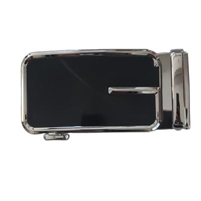 China Chrome Accessory Metal Plate Glue Belt Color Removable Pin Automatic Buckle For Men Leather Belts for sale