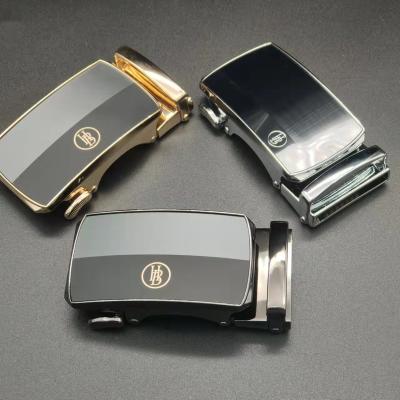 China Custom style belt logo metal men's automatic zinc alloy leather belt buckle wholesale business accessory for sale