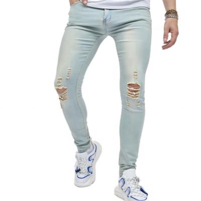 China Factory supply 2022 wholesale breathable cotton/spandex 5 pockets cheap slim fit jeans pants for men for sale