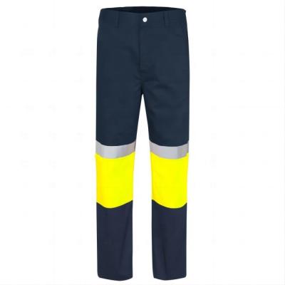 China Factory Supply Wholesale Anti-Wrinkle Hi Vis Safety Working Trousers Reflective Strips Work Pants Work Wear Cheap Safety Pants Safety Trousers for sale