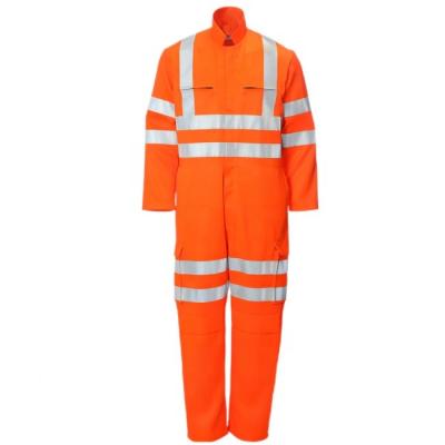 China Factory Supply High Visibility Hi Force Uniform Construction Safety Mining Coveralls Reflective Workwear Construction Safety Mining Coveralls for sale