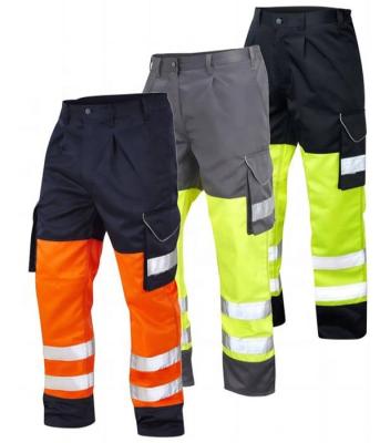 China Factory Supply High Visibility Reflective Safety Work Pants Hi Force Working Cargo Pants for sale