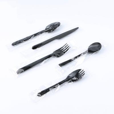 China Food Packaging Factory direct selling knife, fork and spoon set disposable party plastic cutlery set for sale