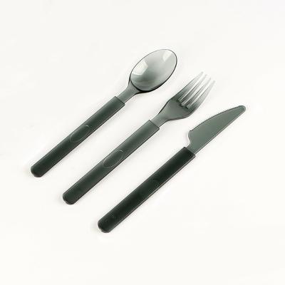 China Food Packaging Custom Logo Disposable Knife Fork Spoon Restaurant Hotel Cutlery Buffet Spoon for sale