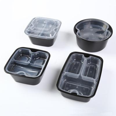 China Food Packaging ODM/OEM Food Container 12 3 4 5 Compartment Plastic Lunch Box Disposable Lunch Box for sale