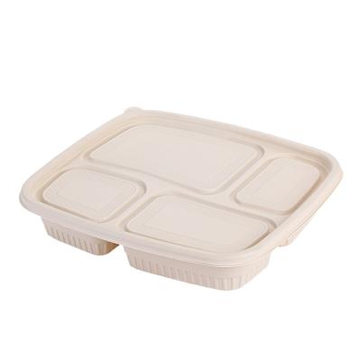 China Food Wholesale High Quality Degradable Disposable Corn Starch Lunch Box for sale