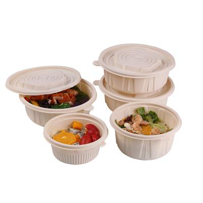 China Food Eco-friendly Biodegradable Corn Starch Takeaway Fast Food Packaging Lunch Bento Box for sale