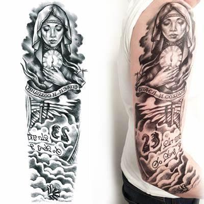 China Large Extended Arm Temporary Custom Printed Tattoo Sleeve Tattoo For Adult TQB101-200 for sale