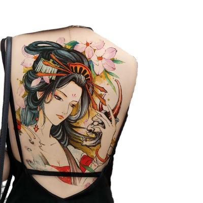 China Full Back Temporary Tattoo Sticker Temporary Water Transfer Offset Large Print Tattoo Sticker for sale