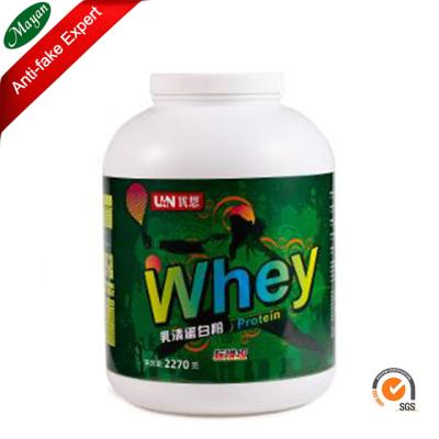 China Whey Protein Waterproof Private Label Self Adhesive Sticker for sale