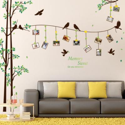 China Wholesale Self Adhesive WALL STICKER PVC Photo Wallpaper Sticker Removeable Tree for sale