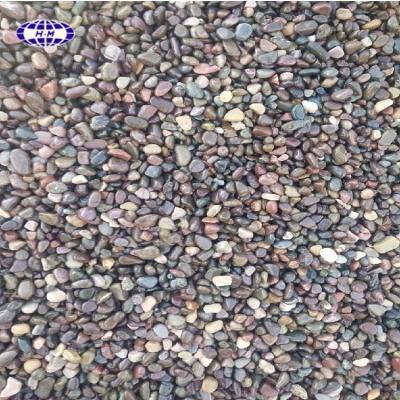 China Modern natural mixed color river unpolished decorative pebbles for sale