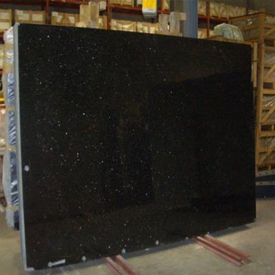 China Indian Black Galaxy Granite Price, Black Galaxy Granite Slabs Slab for sale