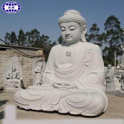 China Modern Outdoor White Marble Buddha Statue Water Fountain For Sale for sale