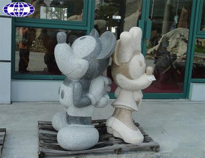 China Modern popular cute outdoor granite G682 mickey mouse statue for sale