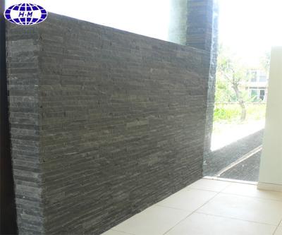 China Modern Nature Black Basalt Stone Exterior Wall Cladding Tiles for sale