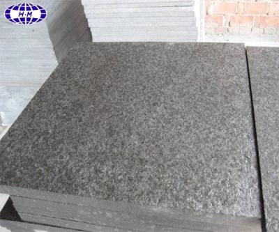 China Modern Flamed G684 Fuding Black Basalt Slab For Exterior Decoration for sale