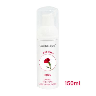 China OEM Oriental Care Rose 150ML 150ml Yoni Foam Wash Feminine Hygiene Intimate Wash With Private Label for sale