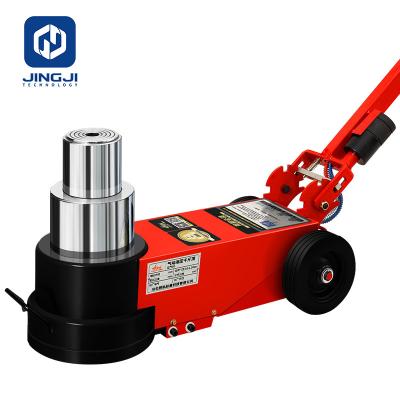 China Heavy Duty Low Profile 30tons 50 Ton 80 Ton 100ton 2 Stage Pneumatic Air Car Jack Hydraulic Truck Jack for sale