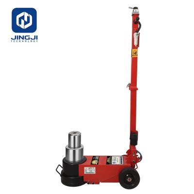 China Automobile repair tools two stage 30ton 50ton 80ton 120ton pneumatic hydraulic air floor jack for bus lif jack trolley for sale