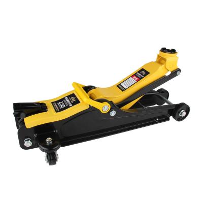 China Lifting Machines Hydraulic Pneumatic Cart Car Low Floor Jack With Wheels 2 Ton for sale