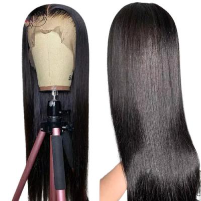 China Wholesale Raw Brazilian Lace Front Wig Natural Human Hair Front Wigs Straight Hd Full Lace Silky Straight Virgin Hair Virgin Hair for sale