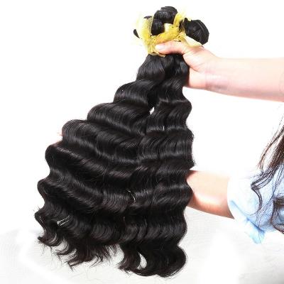 China Deep Wave Ripe Waves Wholesale Price Indian Bundles Deep Wave Bundles 100% Human Original Remy Weft Weaving Hair Extension For Women for sale