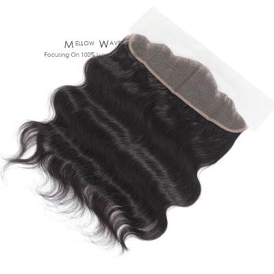 China Ripe Deep Wave Waves Lace Frontal Body Indian Remy Human HairDouble Wavy Pre Plucked Body Wave Lace Pulled Headband For Black Women for sale