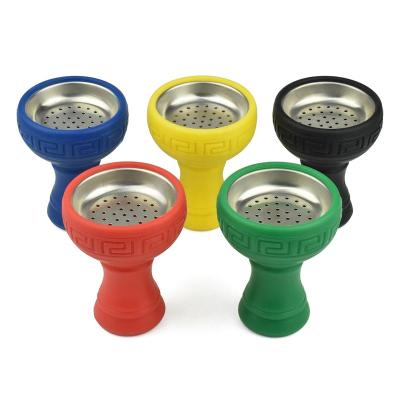 China Hookah accessories silicone bowl with stainless steel plate shisha bowl wholesale WF-02 for sale