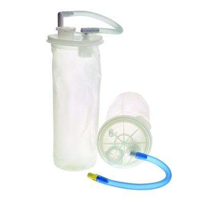 China MEDICAL GRADE PE VAC Guard Liner W/Lid 2000ml Medical Disposable Liner With Valve for sale