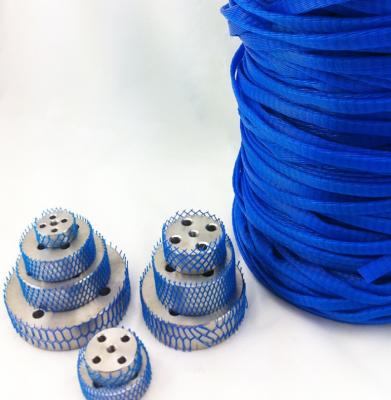 China Different Colors Stretchable Net Stretched Color Blue PE Mesh Net Plastic Tube For Package Metal Parts With Best Choice for sale