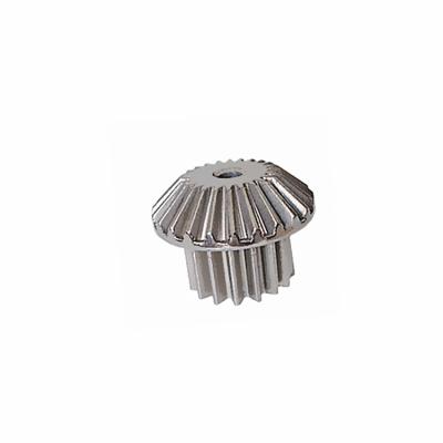 China Factory direct sale iron powder sinter products bevel gear double gear with spur gear shaft for sale